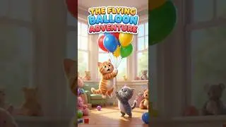 The flying balloon adventure 🎈🎈|Shorts for kids #shorts #trending #trendingshorts