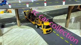sand truck set, rc model car, rc control car set, sand truck in large model environment