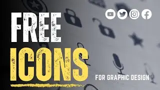 How to Use Free icons in Graphic Design Using Adobe illustrator | Design Series -3 in Urdu/Hindi
