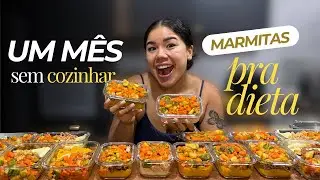 O segredo da minha dieta: preparo das marmitas + mercado completo comigo!