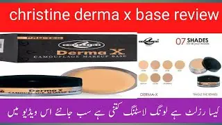 christine derma x base review|shazoo glam style #makup #foundation