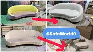 curve sofa/oval shape couch!#sofadesign #interiordesign #homedecor #diy #trending #sofacomebed