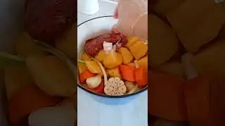 How do I prepare steak in an enameled cast iron pot!!