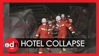 Dramatic Rescue Footage of Chinese Coronavirus Hotel Collapse