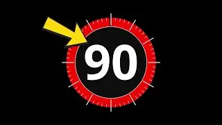 Amazing 90 SECONDS Animated Timer For Editing Videos