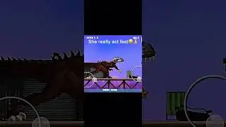 She really act fast💀 #games #dinosaur #gaming