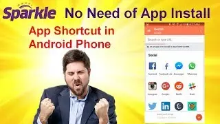 Sparkle || Create App Shortcut No need to install App || Hermit App ||
