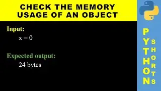 Check the memory usage of an object | Python shorts