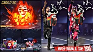 New Top Criminal All Items Review #OB35 | Free Fire MAX