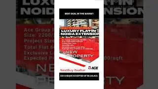 Ace Group Upcomming luxious project in Noida Extenshion 3Bhk/4Bhk#shorts