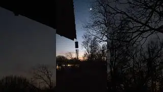 Silhouette #moon #cricket sounds #evening sky # relaxing #calm # silhouette #soothing #asmrsound