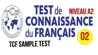 TCF blanc - Test de connaissance du français A2- Video 2
