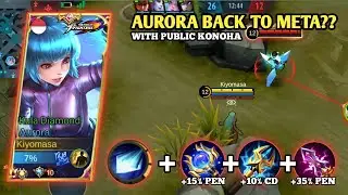 AURORA IS BACK | AURORA TOP GLOBAL GAMEPLAY | NEW BUILD 2022 | MLBB
