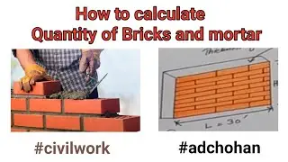 Brick Quantity Calculation for House | How to Calculate Sand & Cement for Brick Work? #youtube