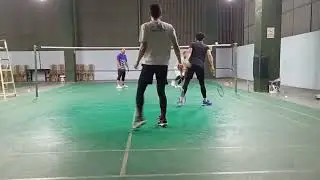 Badminton Sumsel persiapan turnament antar galaxy irhaas zAinal vs Fauzan Rofiud 