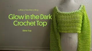 I FALL SERIES I Glow in the dark mesh slouchy crochet sleeves