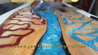 How to Make a Resin River Table Using Clear Epoxy Resin, Resin Wood tables NZ