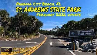 Driving Through St. Andrews State Park | February 2026 Renovation Progress Update