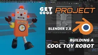 Cool Toy Robot 01: Blender 2.8 Modeling Session