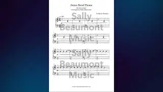James Bond Theme - Easy Piano Sheet Music
