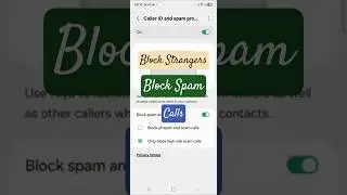 How to block strangers and spam calls? #shortsfeed #trending #ytshorts