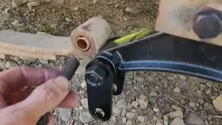 Homemade bushings for trailer springs