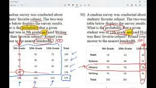 Leonzo calculate probability on two way tables