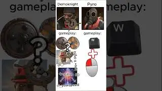 Demoknight gameplay vs Pyro gameplay #teamfortress2 #shorts