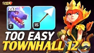 TownHall 12 Attacks | Easiest TH12 Dragons Attack with Super Clone Yeti Strategies (Clash of Clans) 