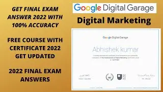 Google Digital Marketing Garage Certification Final Exam Answers | 2021 Updated (All Answer)