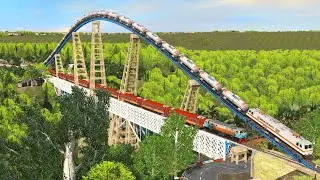 MOST DANGEROUS RAILROAD BRIDGE ✅ train simulator 💓 trainz railfans in