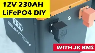 Review the 12V 230AH V2 DIY LiFePO4 Battery Box Assembly, built-in JK BMS#12vbattery#diybattery
