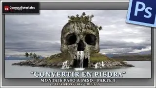 Tutorial Photoshop // Montaje paso a paso - Parte 1 - Convertir en piedra by @tripiyon