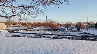 Late Afternoon in Winter on Main Street NW in Bourbonnais, Illinois 