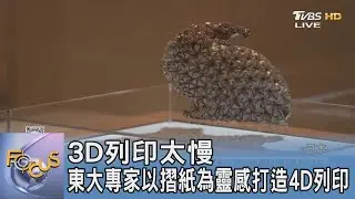 3D列印太慢 東大專家以摺紙為靈感打造4D列印｜FOCUS午間新聞 20231222@tvbsfocus