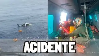 Helicopter makes emergency landing at sea in Cabo Frio