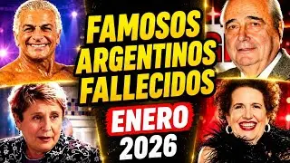 Famosos Argentinos que Murireron en Enero de 2026 - María Te Lo Cuenta