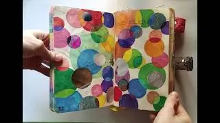 Wreck This Journal completed/w. music (flip through)🖌️