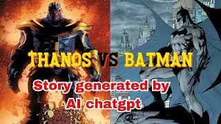 I ask AI to make story Batman vs Thanos | The result is AMAZING!!!