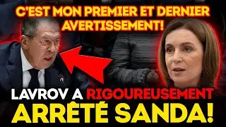 SANDU S'EST FAIT C*ULER APR&Egrave;S CETTE PHRASE DE LAVROV PERSONNE NE S'Y ATTENDAIT!