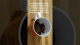 Only 2 Minutes Chocolate And Vanilla Mug cake Recipe #chocolatemugcake #vanillamugcake #shorts