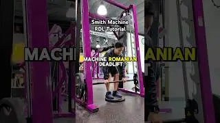 SMITH MACHINE ROMANIAN DEADLIFTS TUTORIAL 🏋🏻&zwj;♂️ // Build hamstrings and glutes at Planet Fitness!