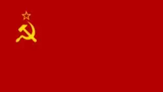 USSR anthem but it has a dramatic air raid siren over it
