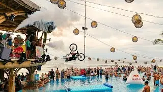 Red Bull x FINNS: The World&rsquo;s First Beach Club Bike Stunt ft. Tomomi Nishikubo
