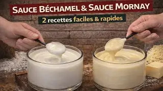 Sauce B&eacute;chamel & Sauce Mornay ( 2 RECETTES EN 1 ) 👨&zwj;🍳 RECETTE FACILE & RAPIDE !