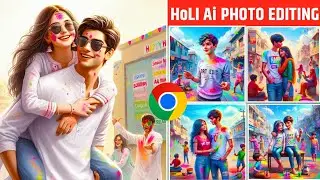 Happy Holi Ai Photo Editing 2024 | Holi Ka Photo Kaise Banaye | Bing Image Creator