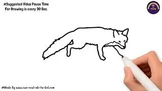 How to draw FOX easy | Feel real draw real step by step | Fun in drawing