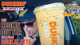 Обзор Dunkin'&reg; Cookie Butter Cold Foam Dunkalatte! 🍪🧈☕ | Предварительный просмотр! | theendorsement