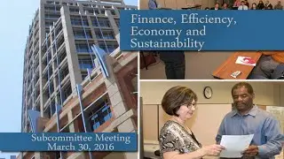City of Phoenix Finance, Efficiency, Economy & Sustainability Subcommittee Meeting, March 30, 2016