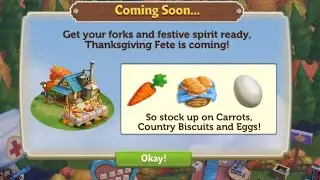FarmVille 2 Country Escape 🦃Thanksgiving Event COMING SOON! #farmville2 #iosgameplay 
